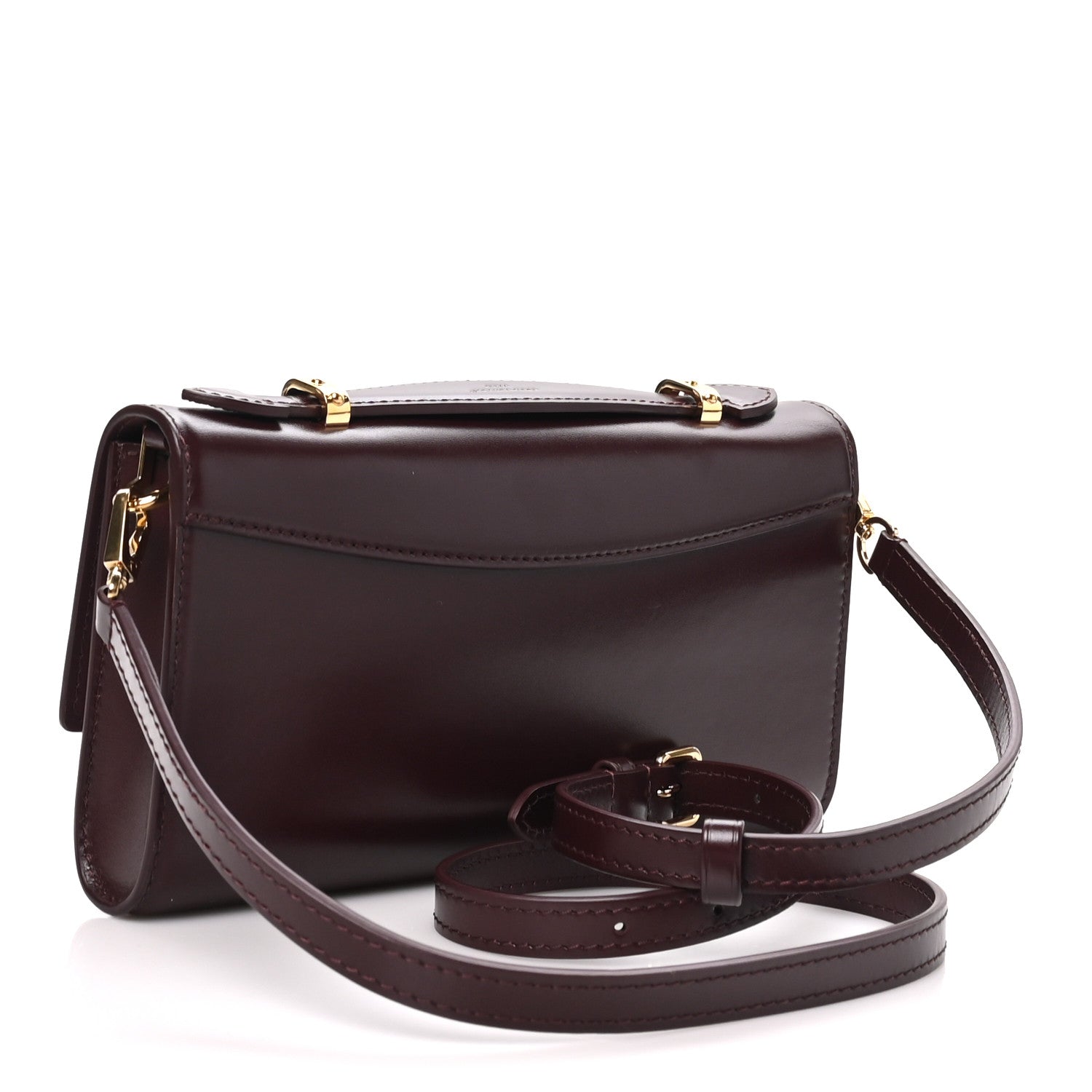 Louis Vuitton Calfskin LV Wallet On Chain Capucines Garnet 2 of 8