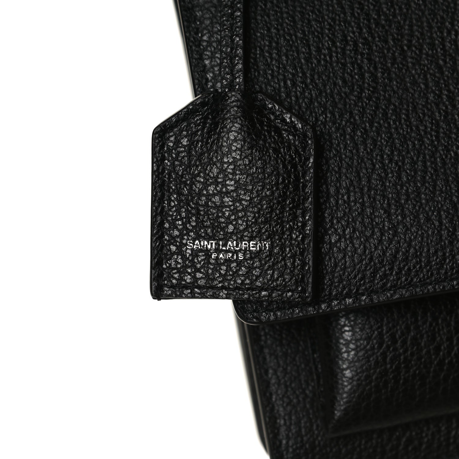 Saint Laurent Grained Calfskin Medium Monogram Sunset Satchel Black 15 of 15