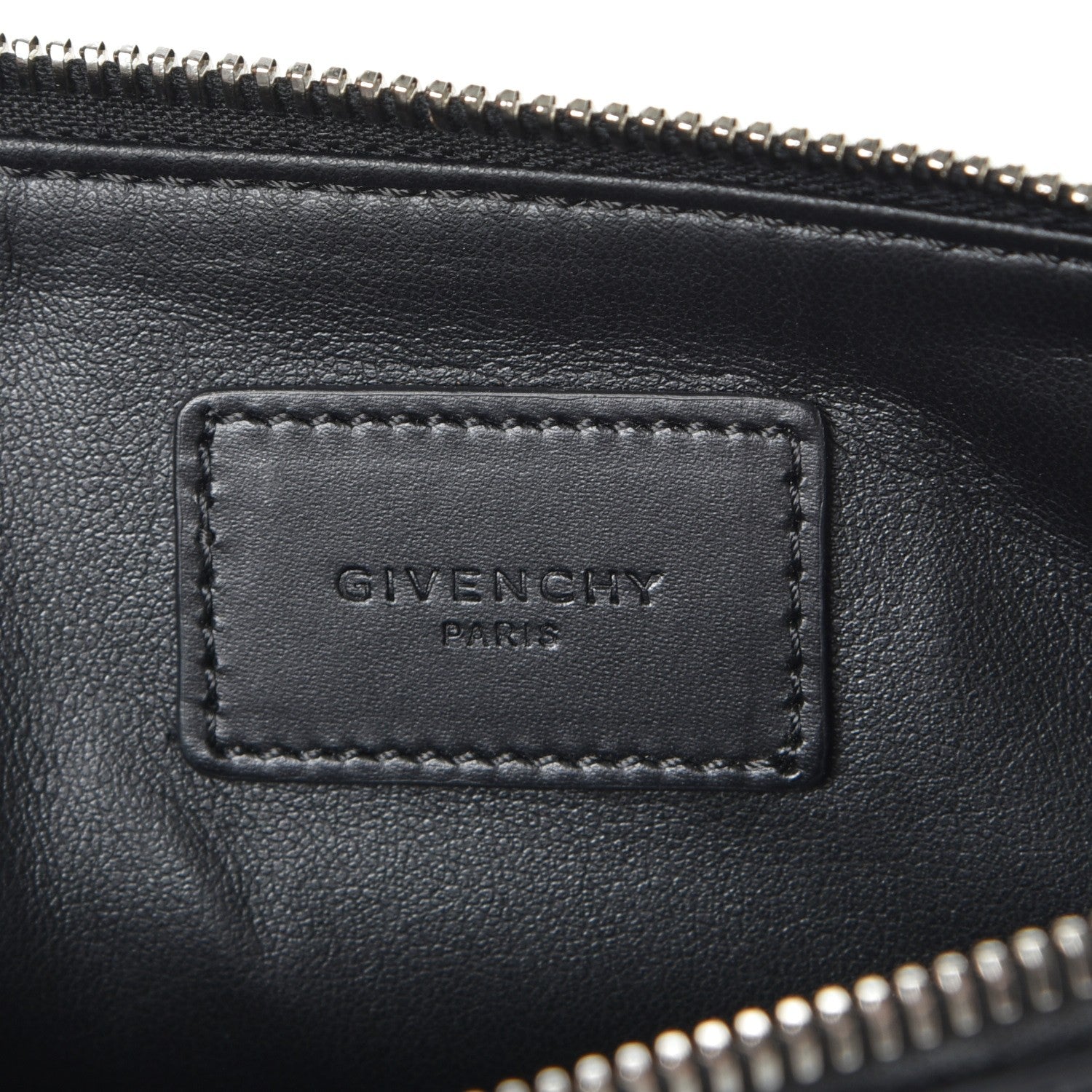 Givenchy Calfskin Cobra Print Zip Pouch Black 6 of 8