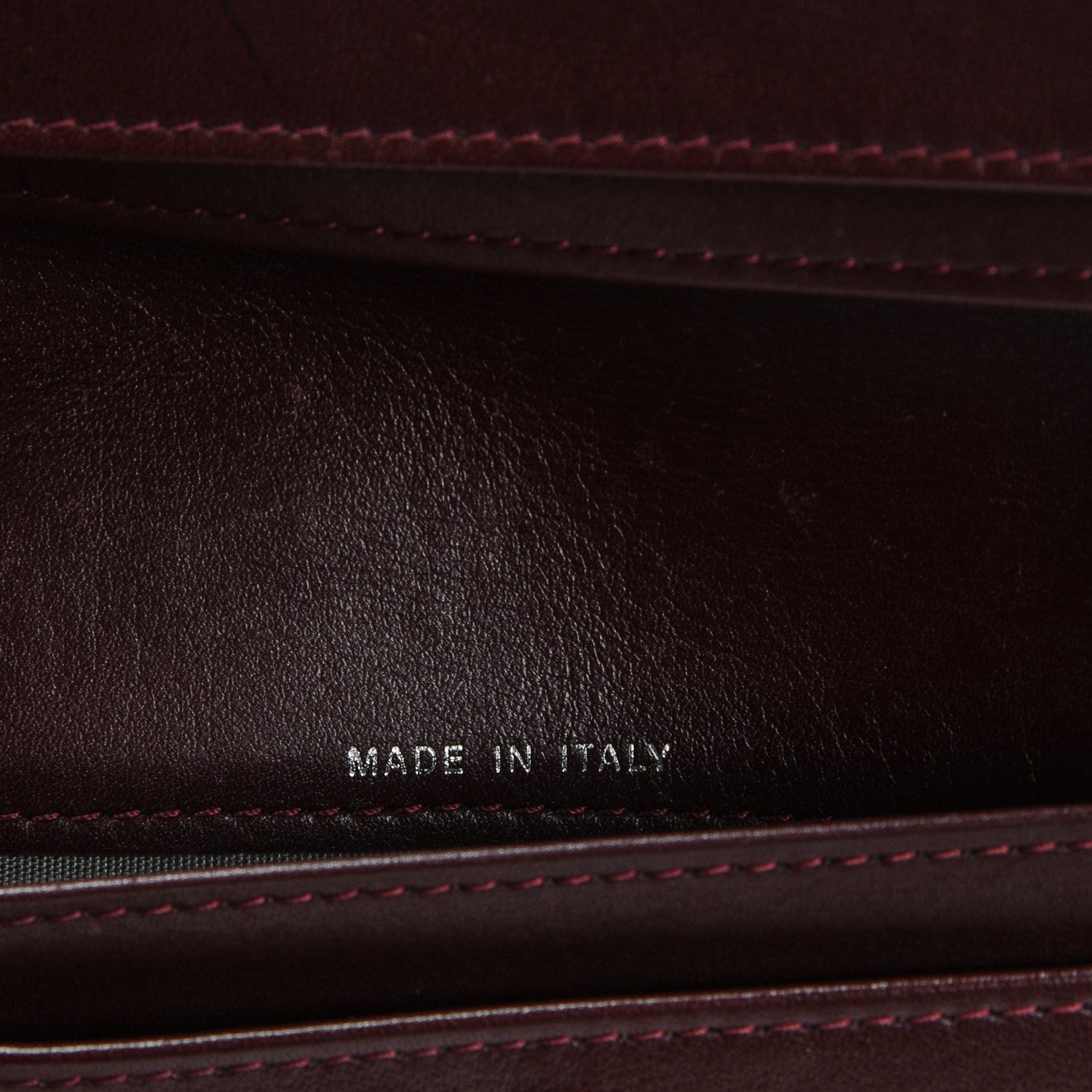 Chanel Caviar Timeless CC Yen Wallet Burgundy 7 of 11