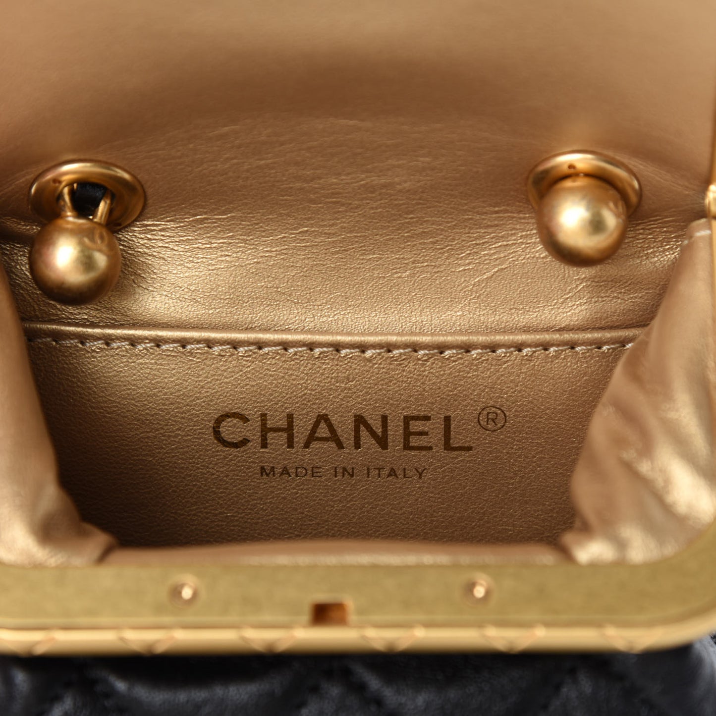 Lambskin Quilted Small My Crush Bag Black