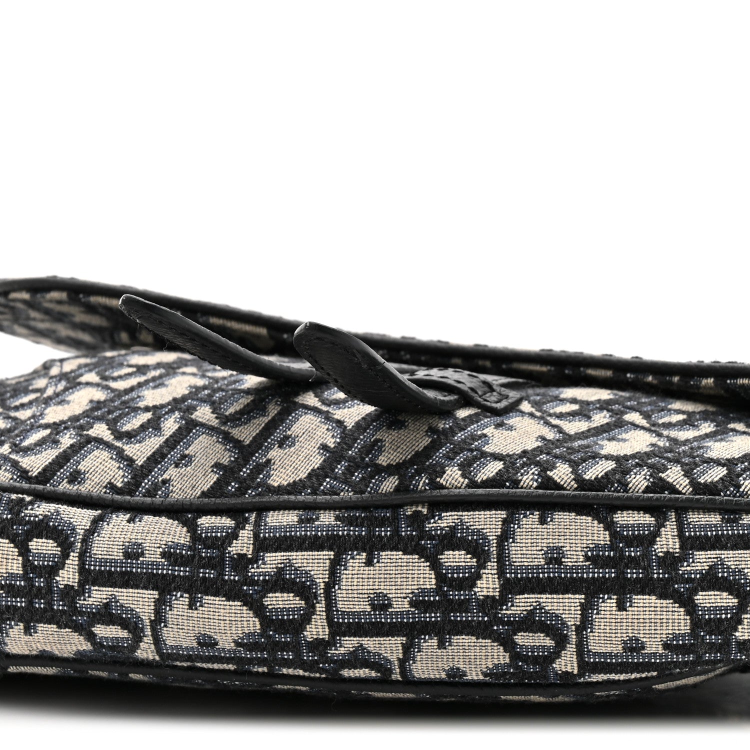 Christian Dior Oblique Mens Saddle Bag Blue 7 of 11
