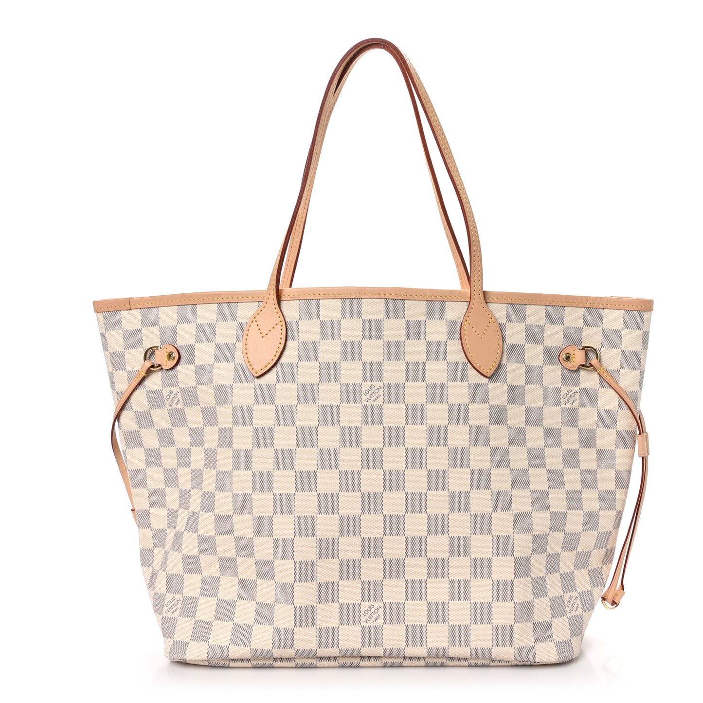 Damier Azur Neo Neverfull MM Rose Ballerine