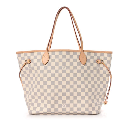 Louis Vuitton Damier Azur Neo Neverfull MM Rose Ballerine 1 of 9