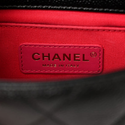 Chanel Shiny Caviar Quilted Chain Melody Waist Belt Bag Black 6 of 12