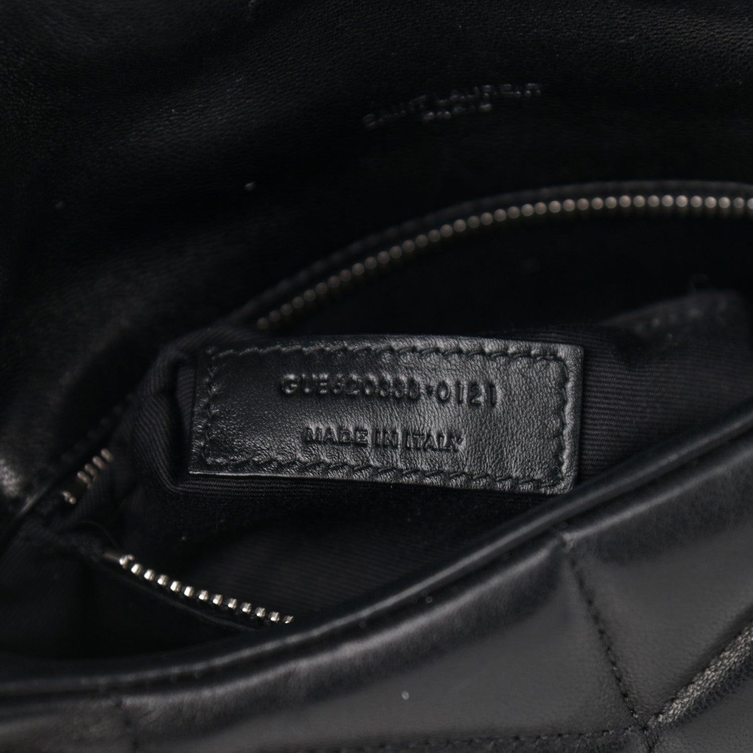 Saint Laurent Lambskin Quilted Toy Loulou Puffer Monogram Chain Satchel Black 7 of 10