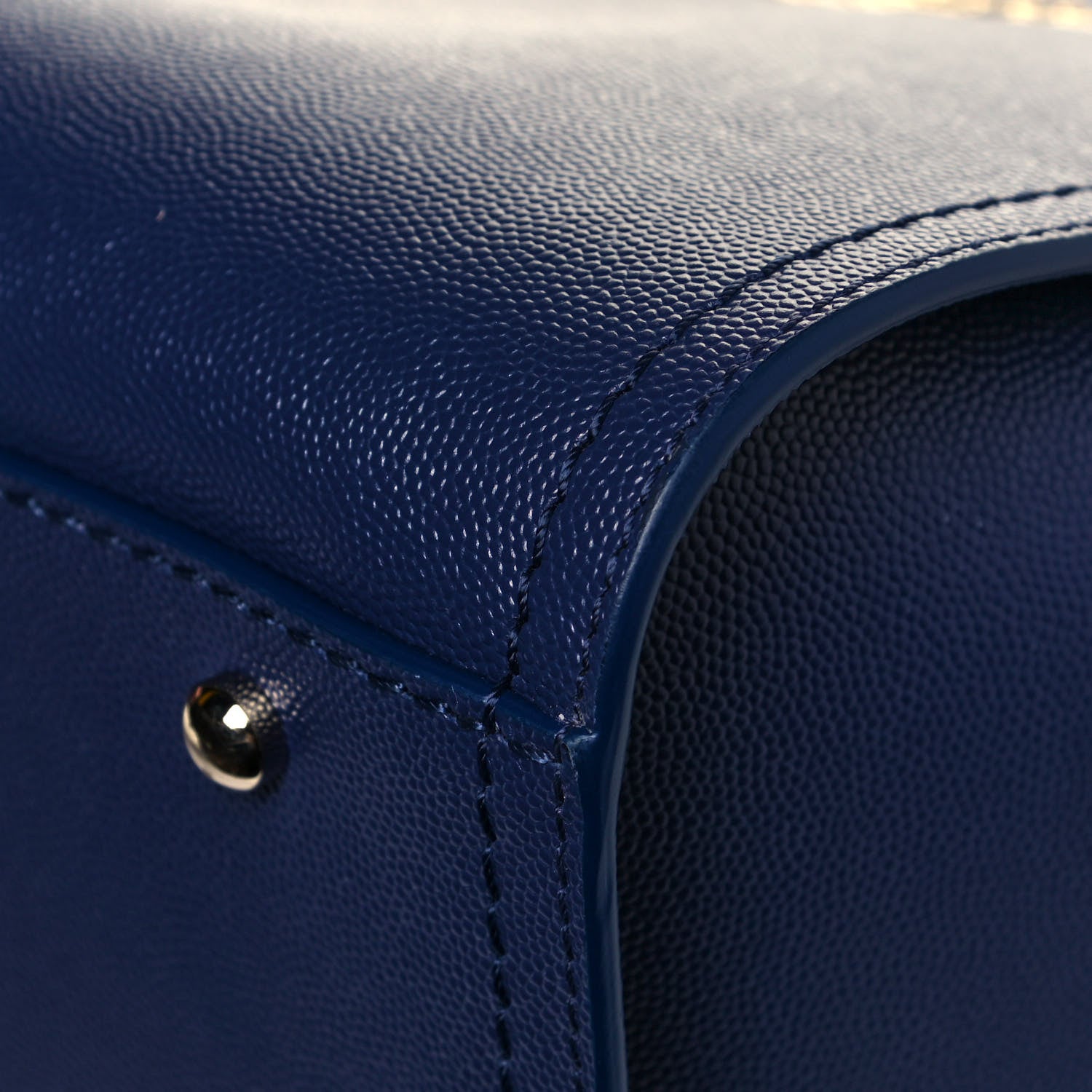 Chanel Caviar Small Studded Deauville Tote Navy 9 of 9