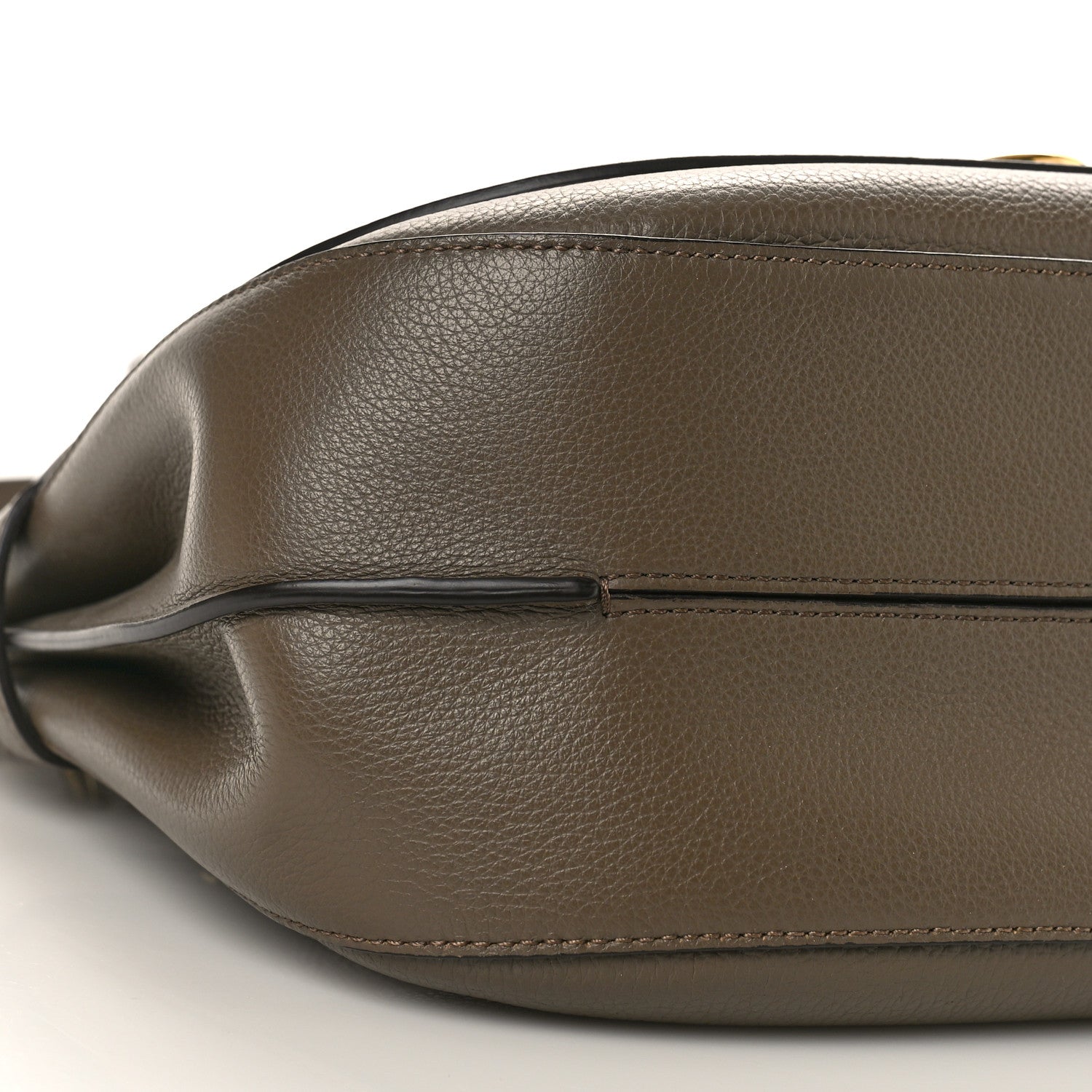 Mulberry Small Classic Grain Calfskin Amberley Satchel Solid Grey 7 of 9