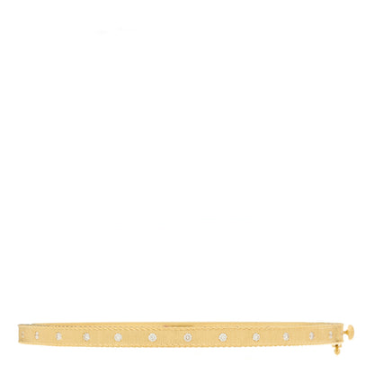 Roberto Coin 18K Yellow Gold Diamond Hinge Bangle Bracelet 1 of 3