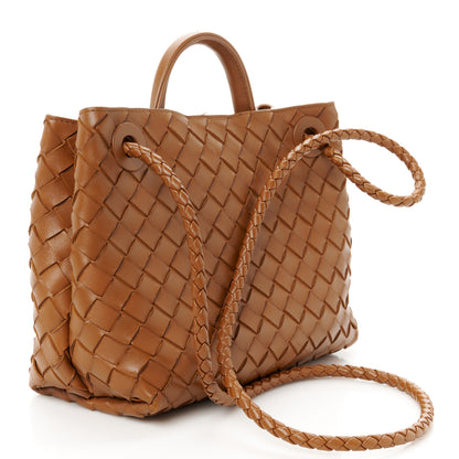 Bottega Veneta Nappa Intrecciato Small Andiamo Shoulder Bag Amber 3 of 13