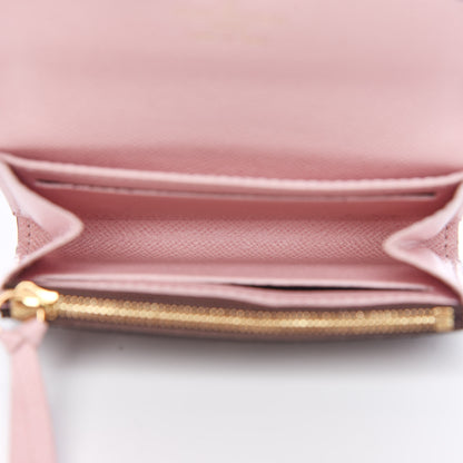Louis Vuitton Damier Ebene Rosalie Coin Purse Rose Ballerine 5 of 10