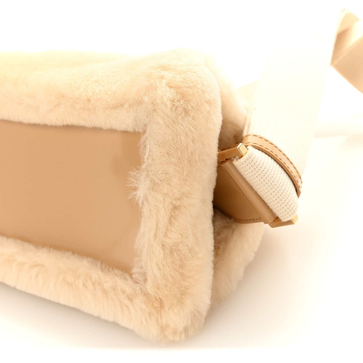 Salvatore Ferragamo Merino Smooth Calfskin Mini Hug Bag Natural