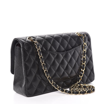 Chanel Caviar Quilted Medium Double Flap Black 3 of 13