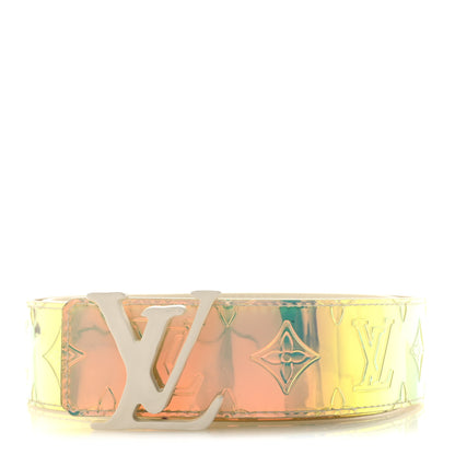 Louis Vuitton PVC Monogram 40mm LV Initiales Reversible Belt 85 34 Iridescent Prism 1 of 5