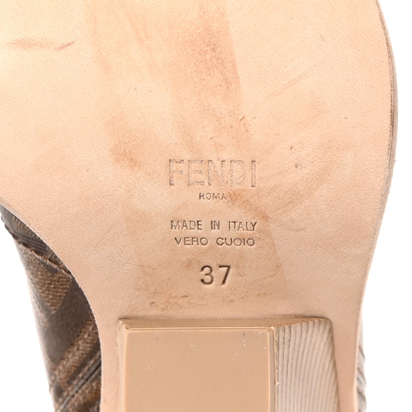 Glazed Fabric FF 1974 Cutwalk Tall Boots 37 Mogano Panna