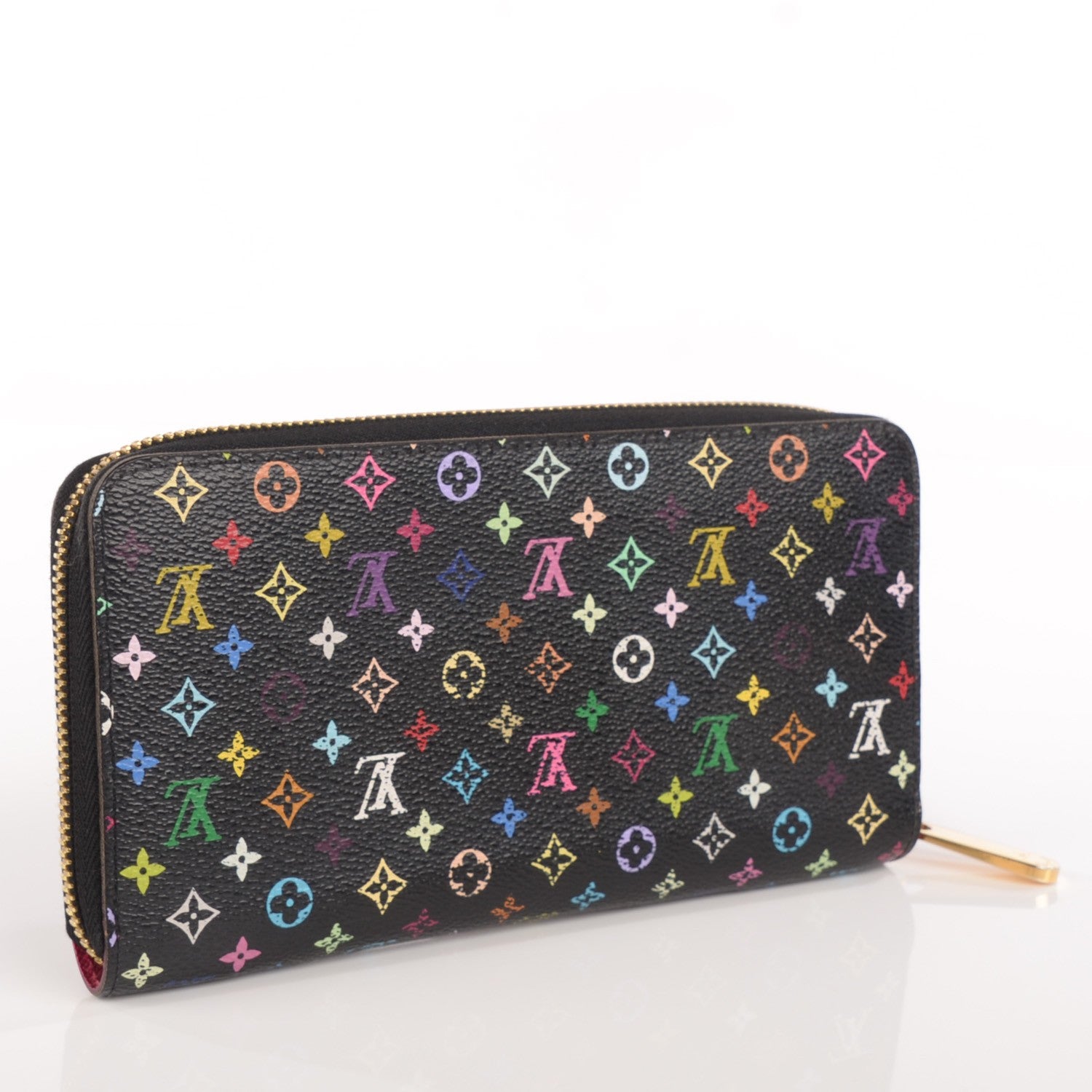 Louis Vuitton Monogram Multicolor Zippy Wallet Black Grenade 3 of 9