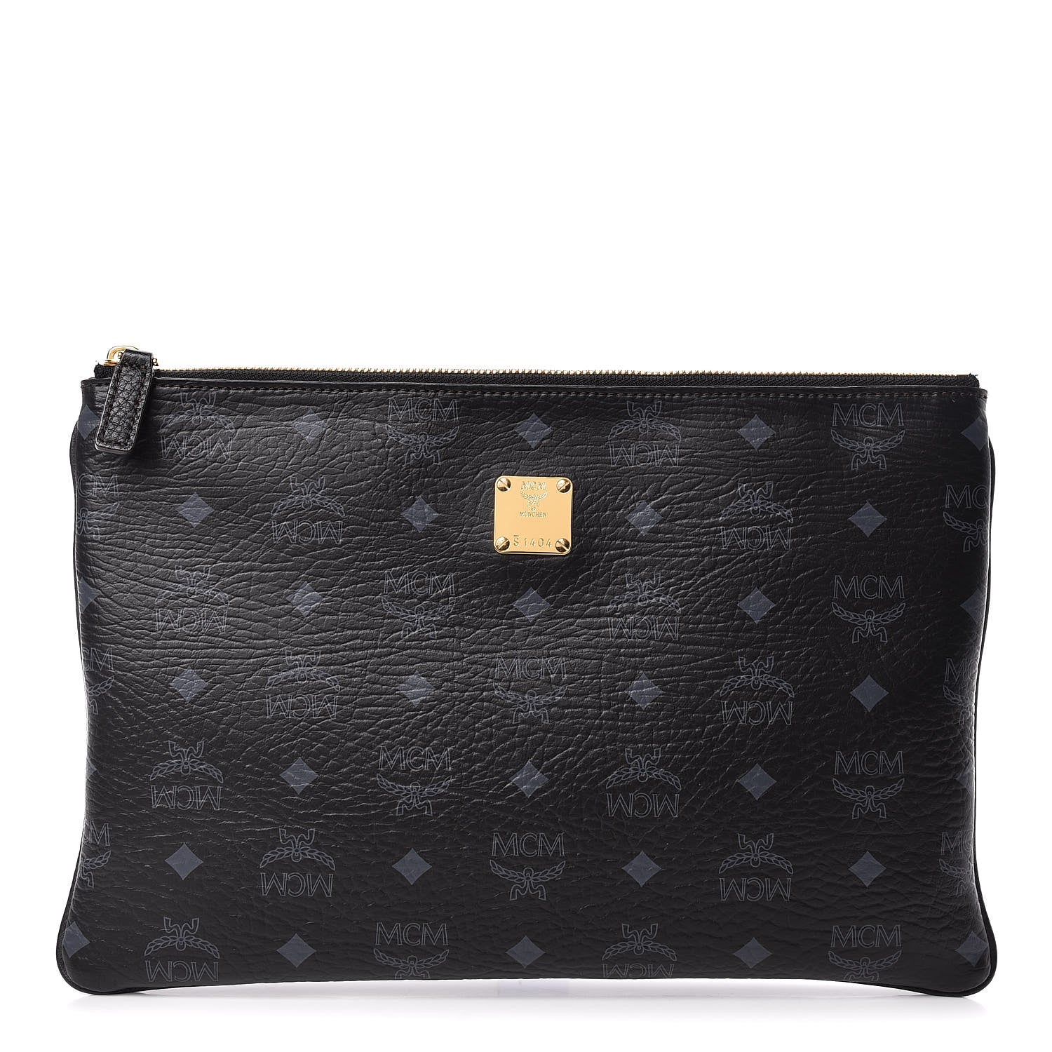 MCM Visetos Medium Crossbody Pouch Black 1 of 9