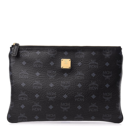 MCM Visetos Medium Crossbody Pouch Black 1 of 9