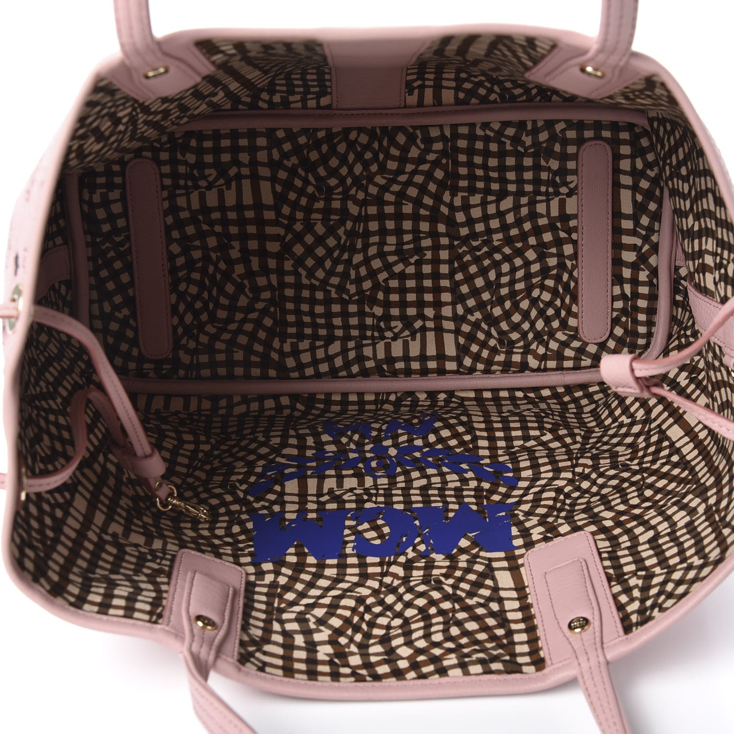 MCM Visetos Medium Liz Reversible Shopper Tote Soft Pink 7 of 14