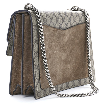 Gucci GG Supreme Monogram Medium Dionysus Shoulder Bag Taupe 3 of 11