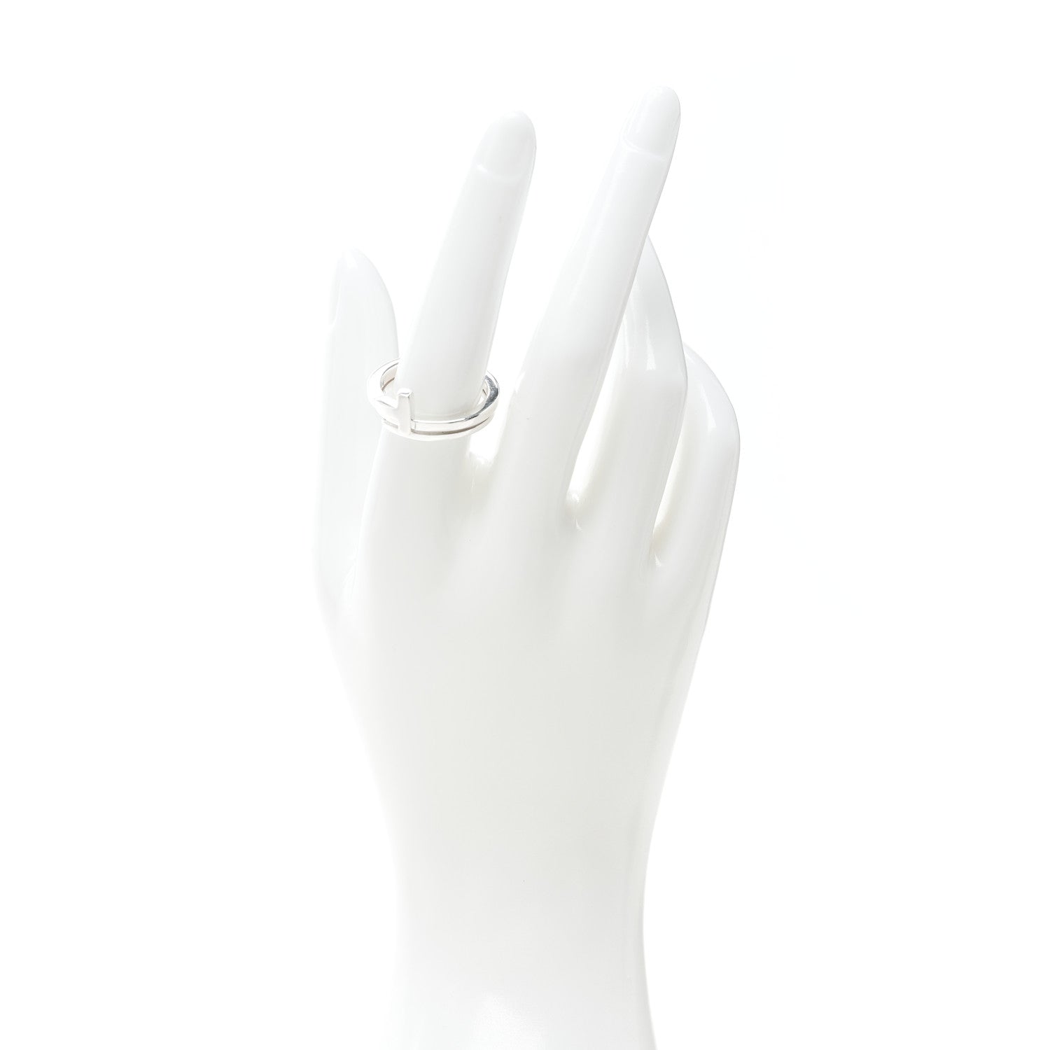 Tiffany Sterling Silver T Square Wrap Ring 56 7.5 2 of 4