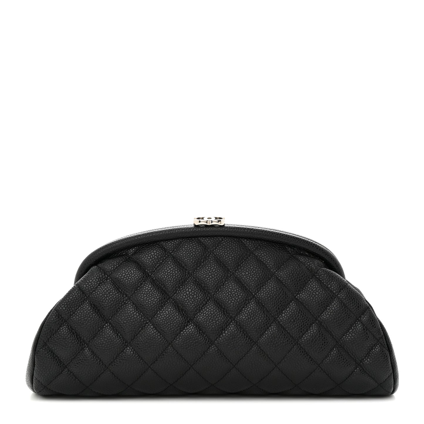 Caviar Quilted Timeless Clutch Black