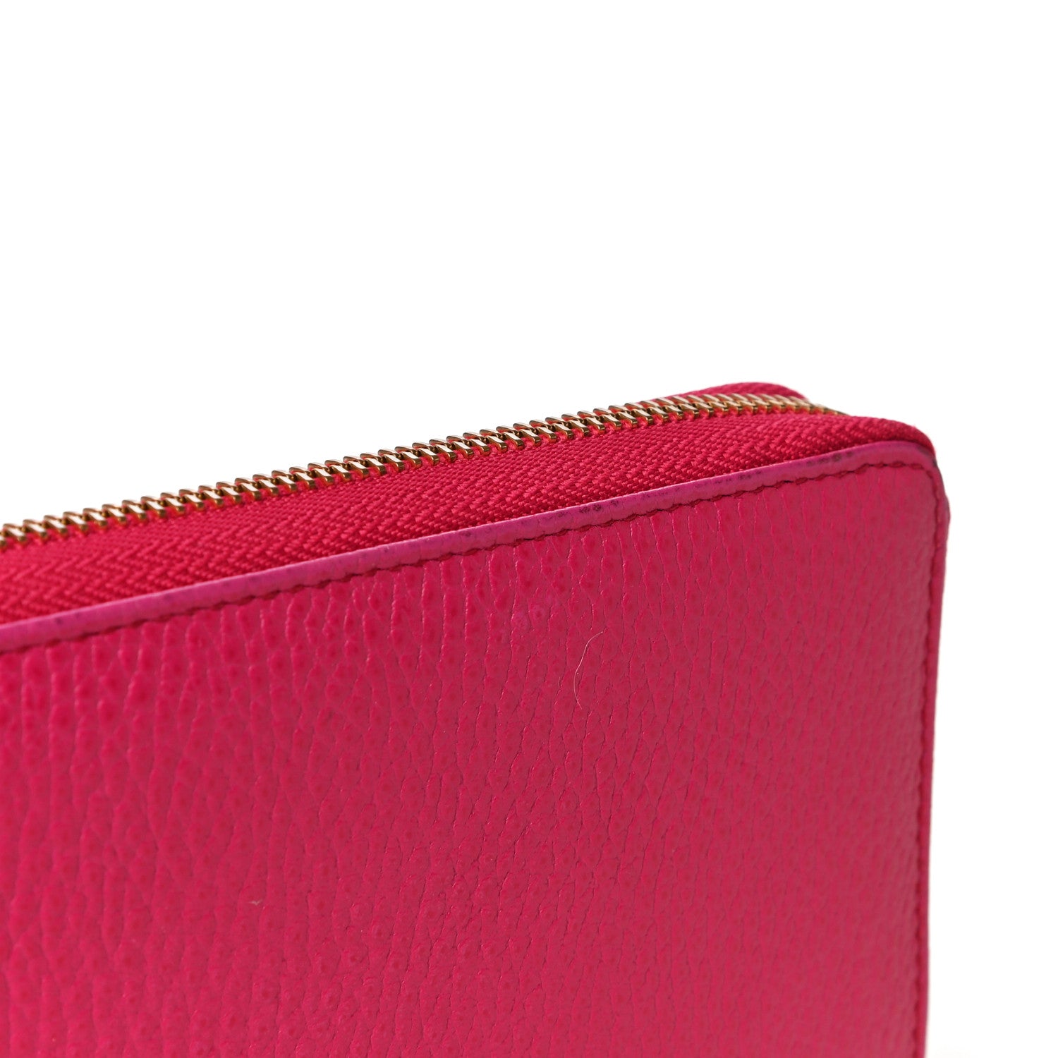 Gucci Pebbled Calfskin Zip Around Wallet Pink 17 of 20