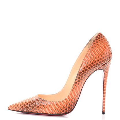 Christian Louboutin Python So Kate 120 Pumps 39.5 Orange 1 of 20