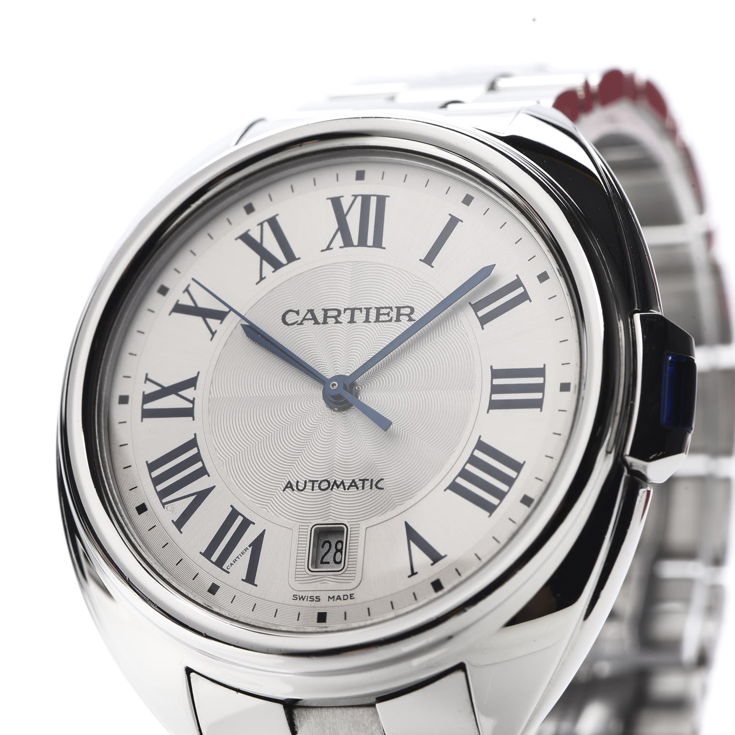Cartier Stainless Steel 40mm Cle De Automatic Watch 7 of 8