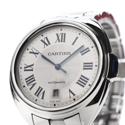 Cartier Stainless Steel 40mm Cle De Automatic Watch 7 of 8