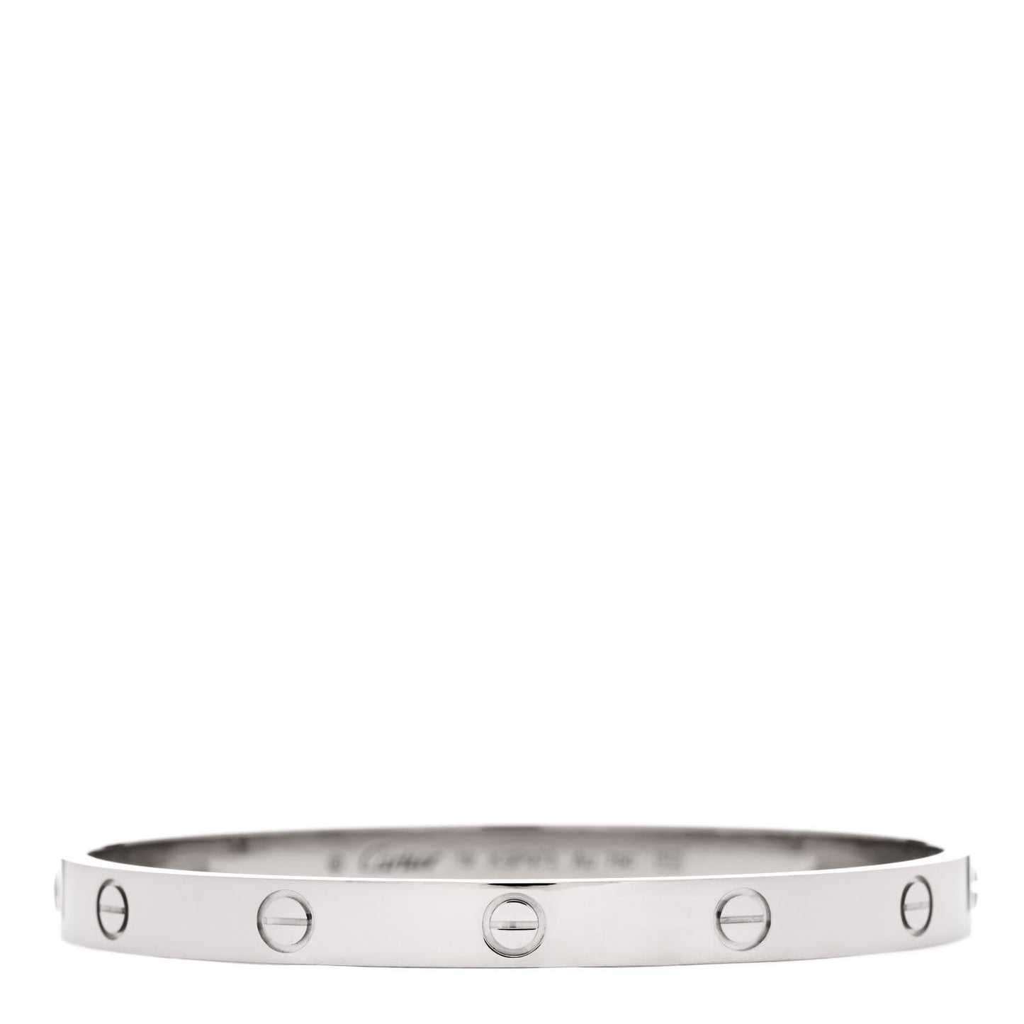 18K White Gold LOVE Bracelet 19