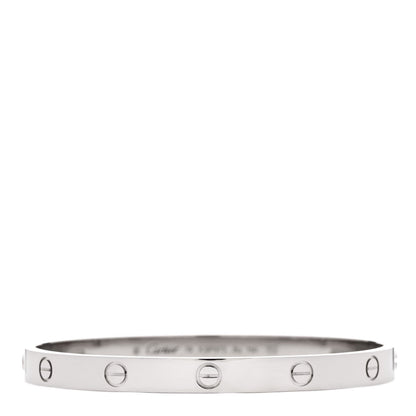 Cartier 18K White Gold LOVE Bracelet 19 1 of 6