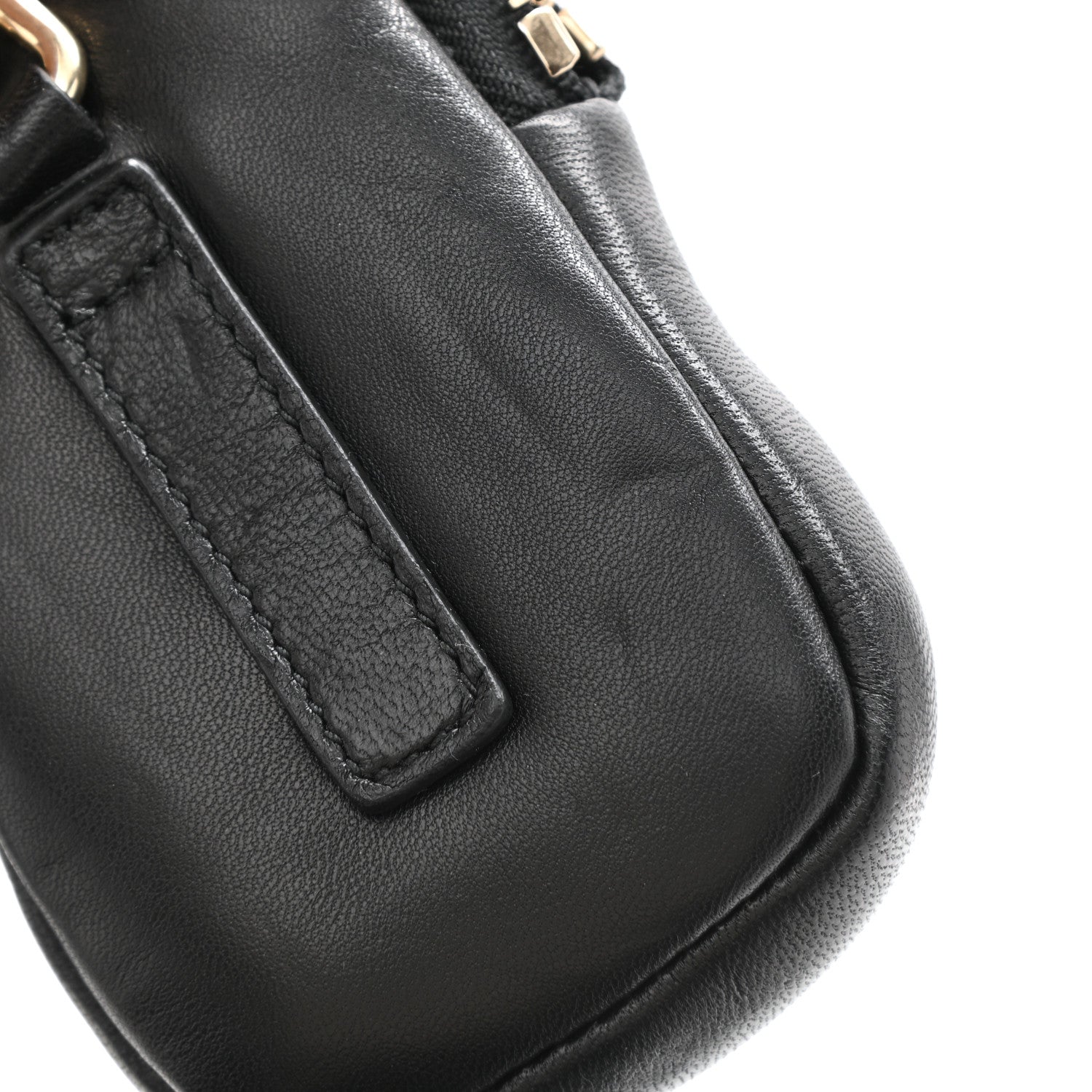 Prada Nappa Re-Nylon Triangle Quilted Patchwork System Flap Shoulder Bag Black 13 of 13