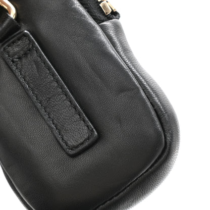 Prada Nappa Re-Nylon Triangle Quilted Patchwork System Flap Shoulder Bag Black 13 of 13