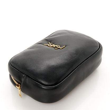 Saint Laurent Lambskin Calypso Cosmetic Case Black 4 of 8