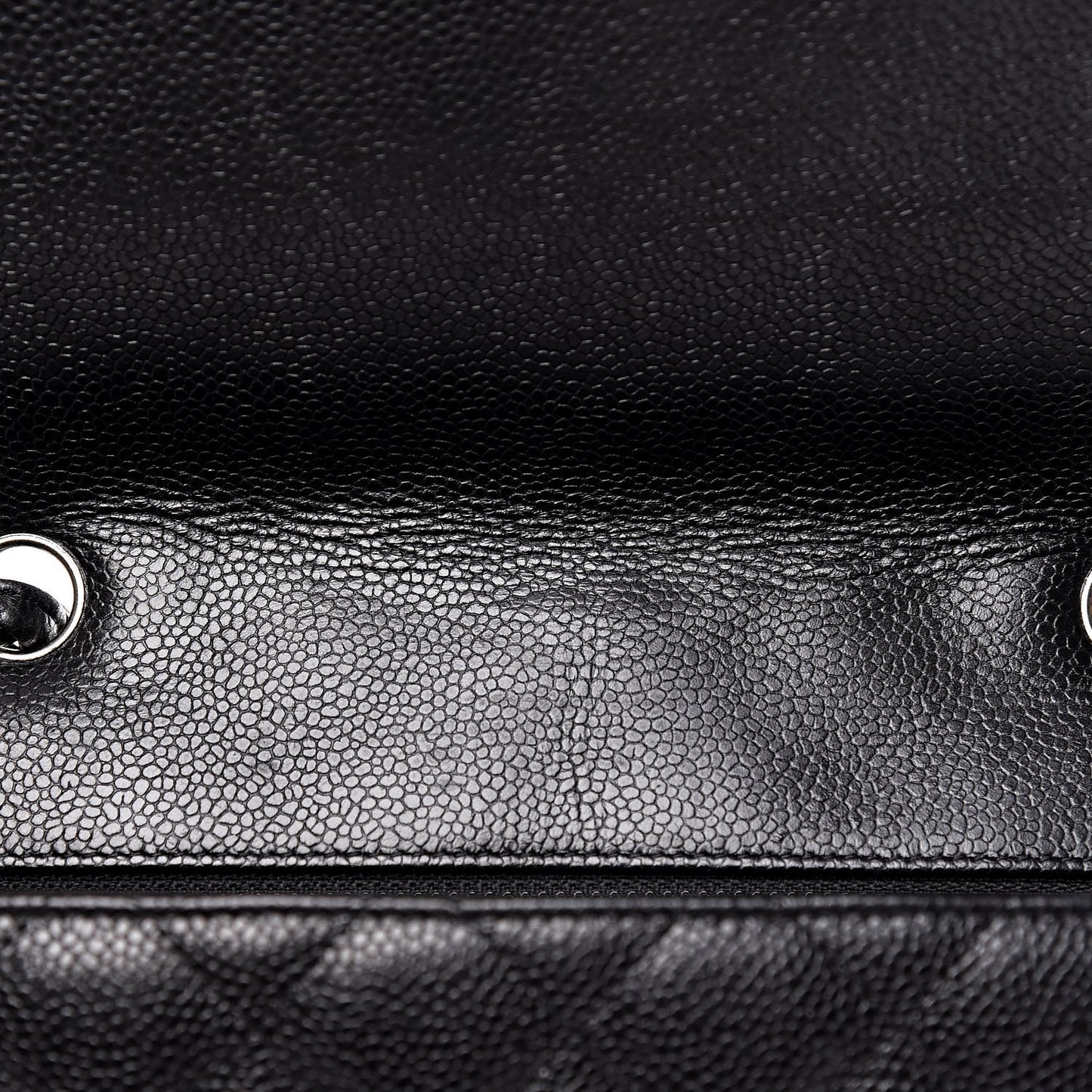 Caviar Quilted Jumbo Single Flap Black