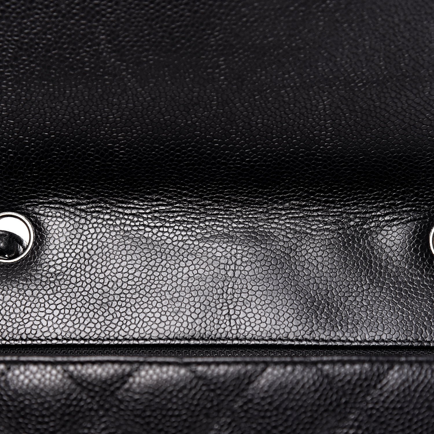 Chanel Caviar Quilted Jumbo Single Flap Black 12 of 14