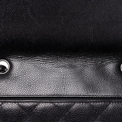 Chanel Caviar Quilted Jumbo Single Flap Black 12 of 14