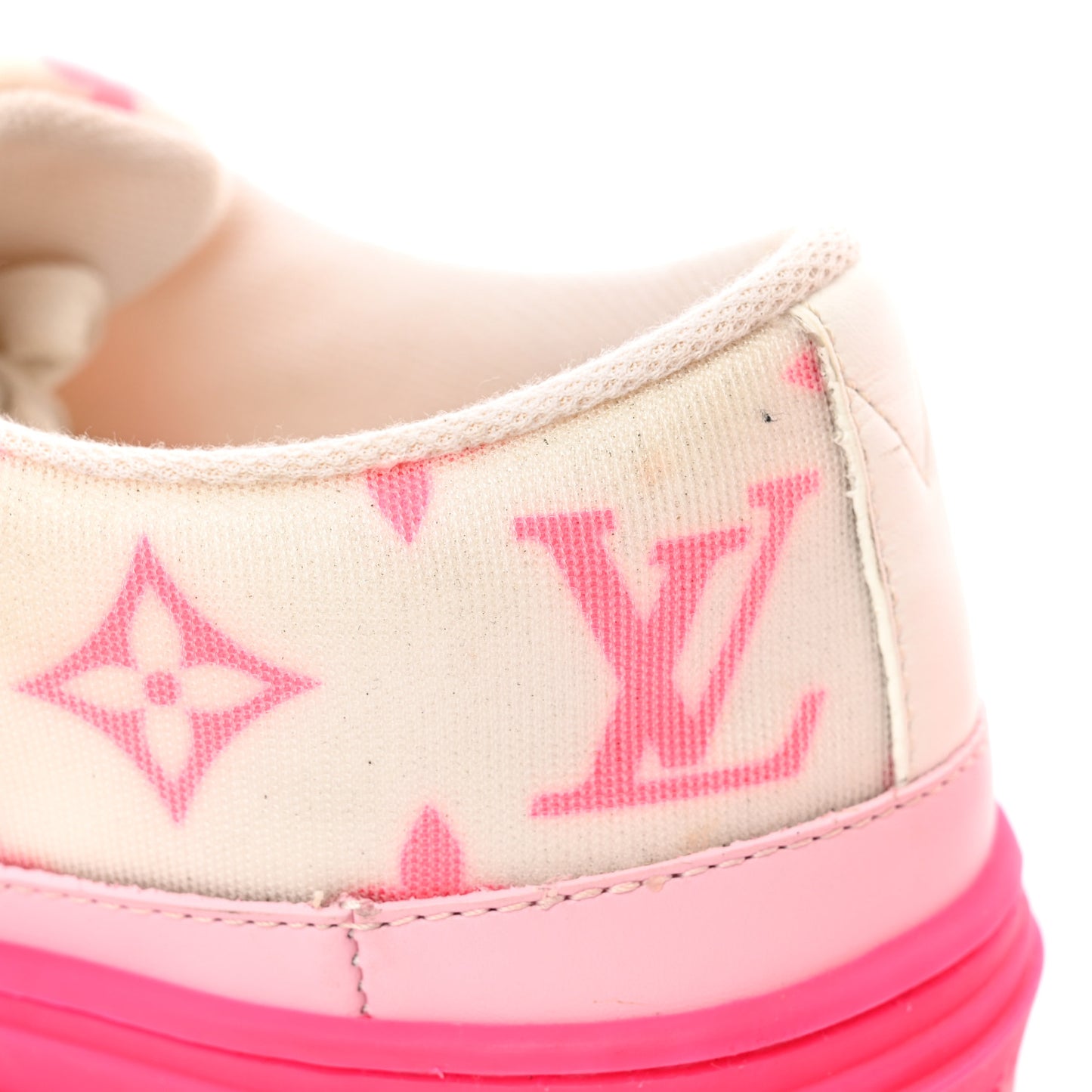 Technical Fabric Monogram Stellar Sneakers 35.5 Rose Pop