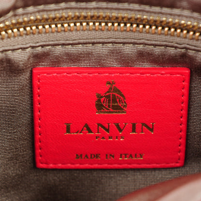 Lanvin Lambskin Quilted Medium Sugar Flap Shoulder Bag Framboise Raspberry 6 of 7