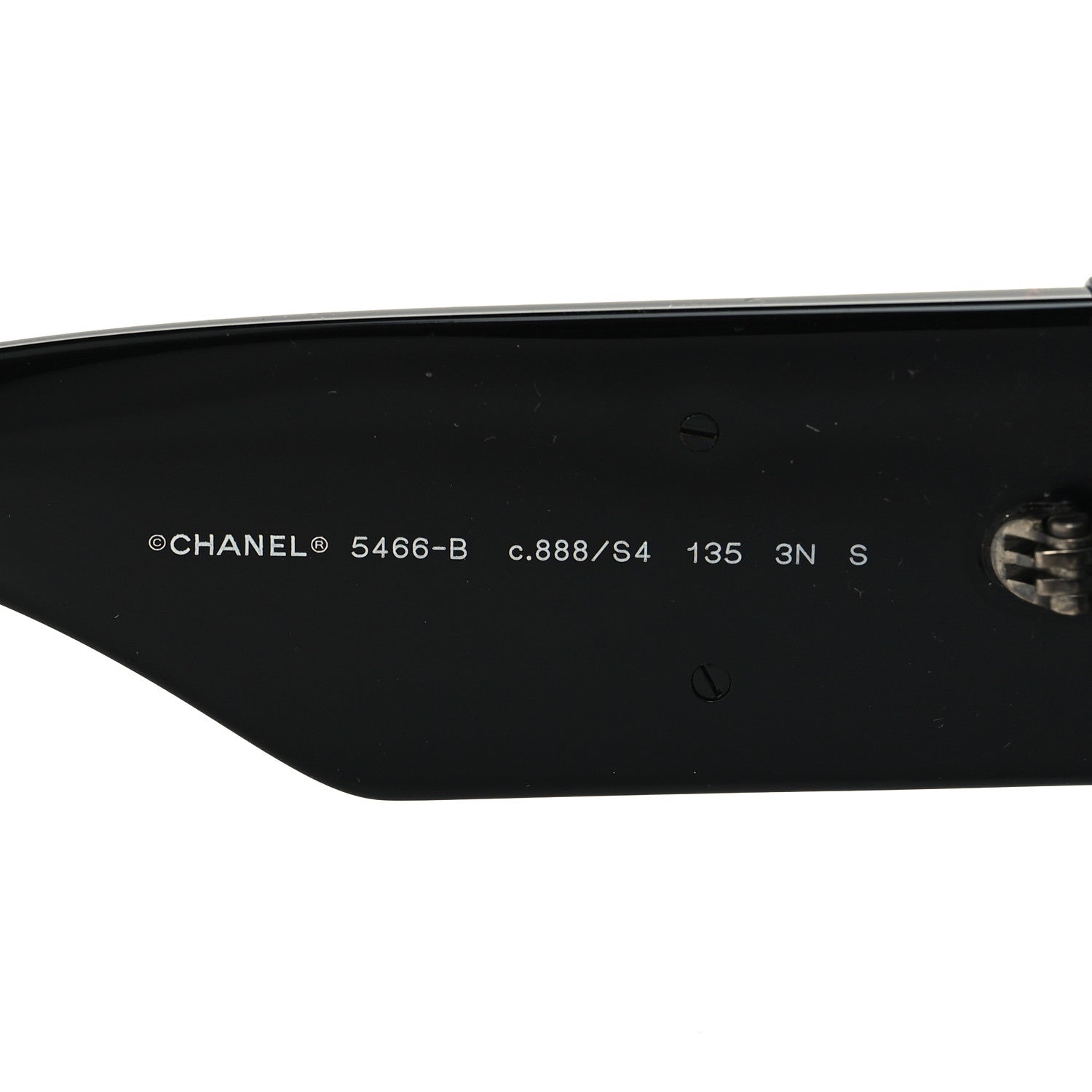 Chanel Acetate Crystal CC Shield Sunglasses 5466-B-A Black 5 of 8