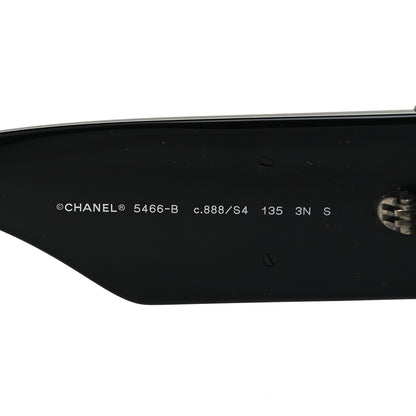 Chanel Acetate Crystal CC Shield Sunglasses 5466-B-A Black 5 of 8