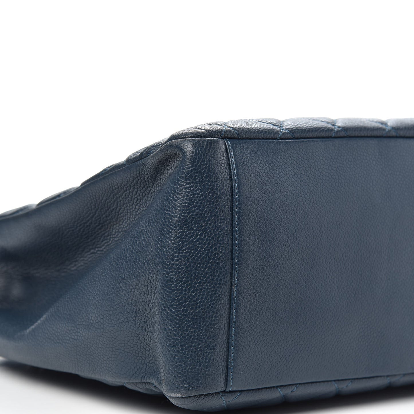 Caviar Quilted Grand Shopping Tote GST Dark Blue