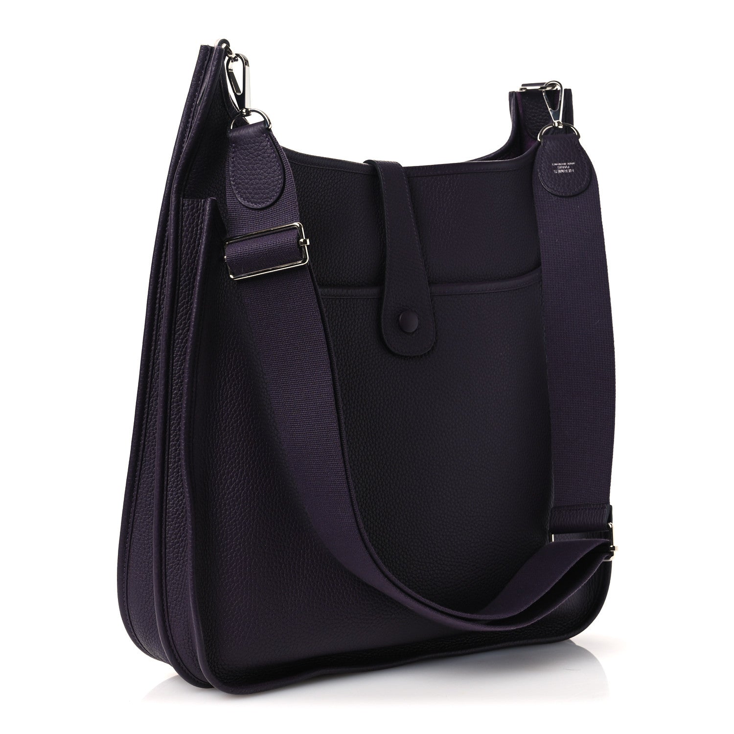 Hermes Taurillon Clemence Evelyne III TGM Prune 3 of 10