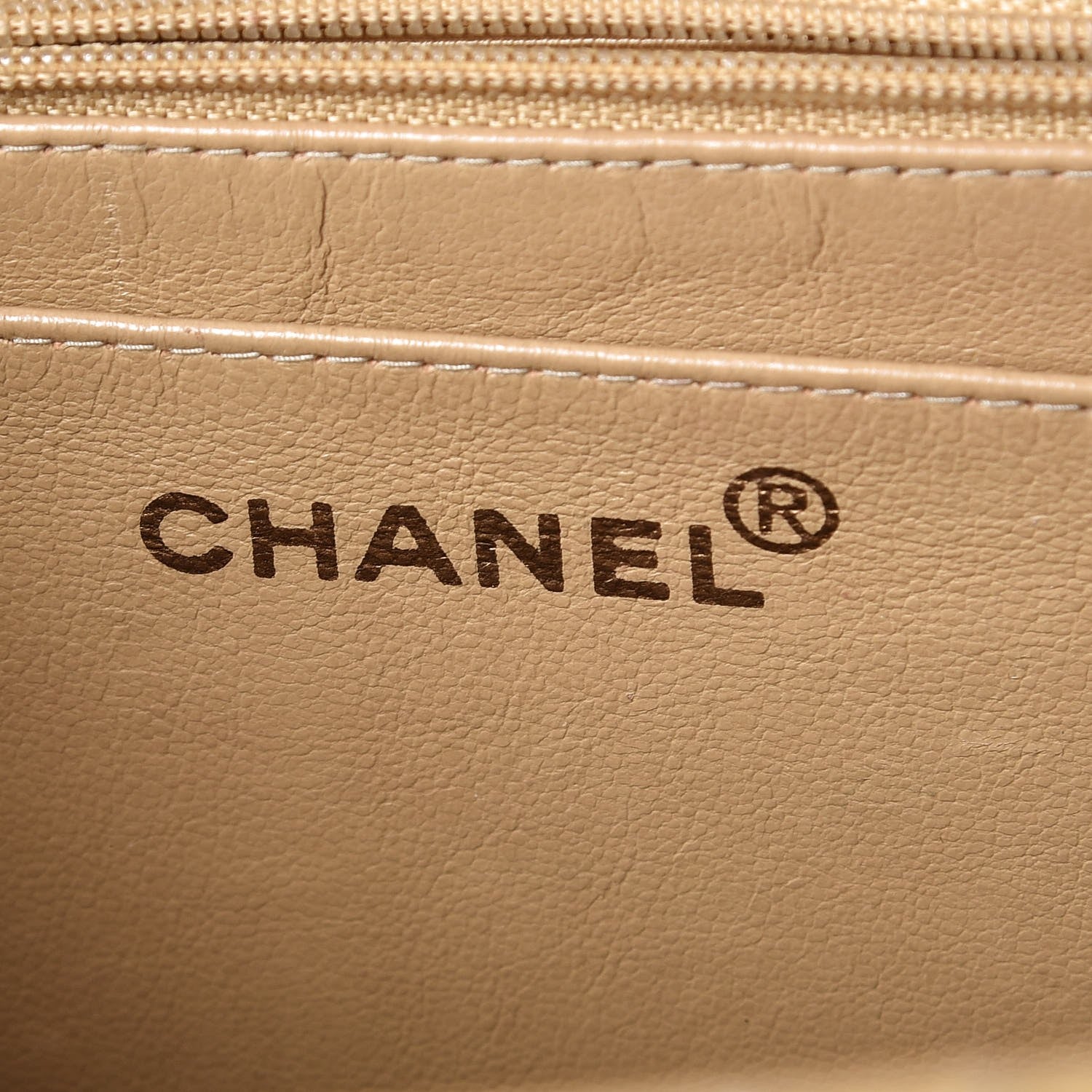 Chanel Caviar Stitched Jumbo Single Flap Beige 6 of 17