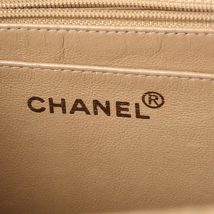Chanel Caviar Stitched Jumbo Single Flap Beige 6 of 17