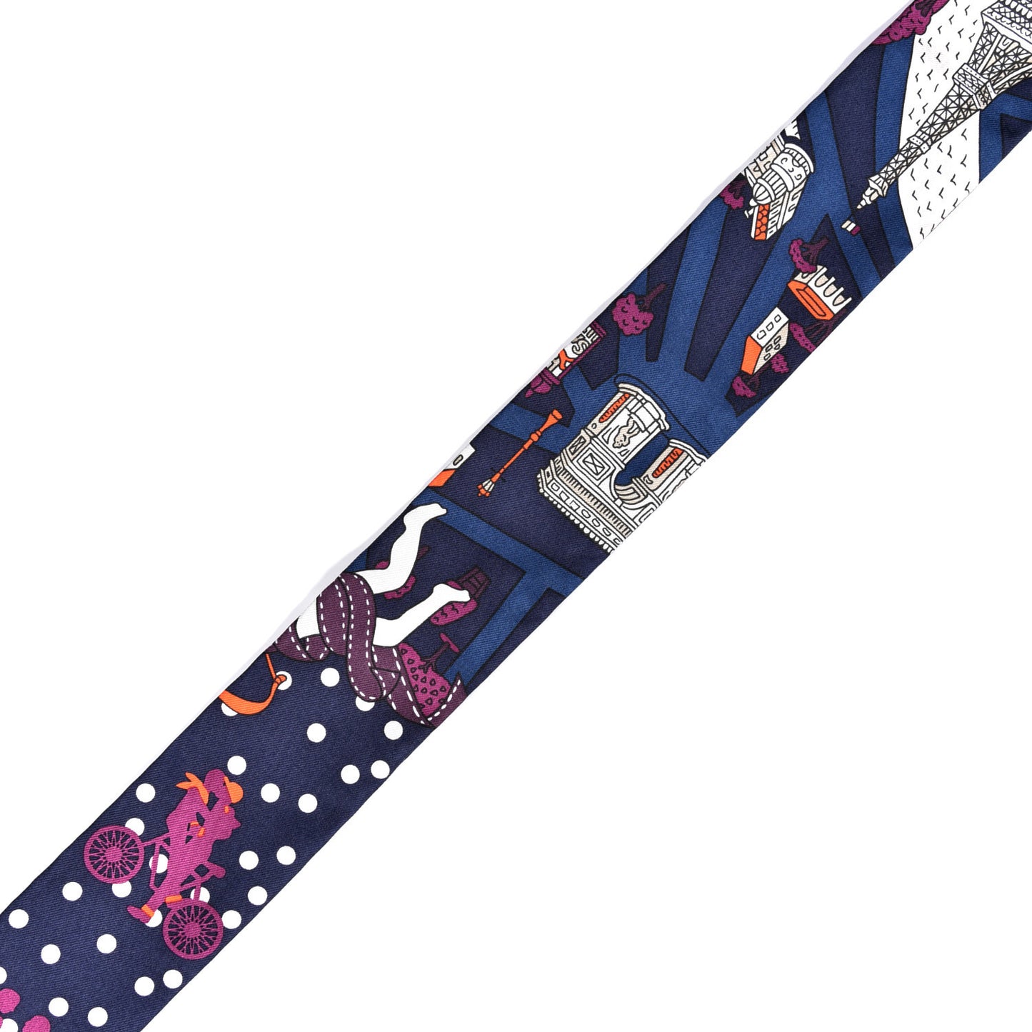 Silk Les Nouveaux Amoureux de Paris Twilly Marine Violet White