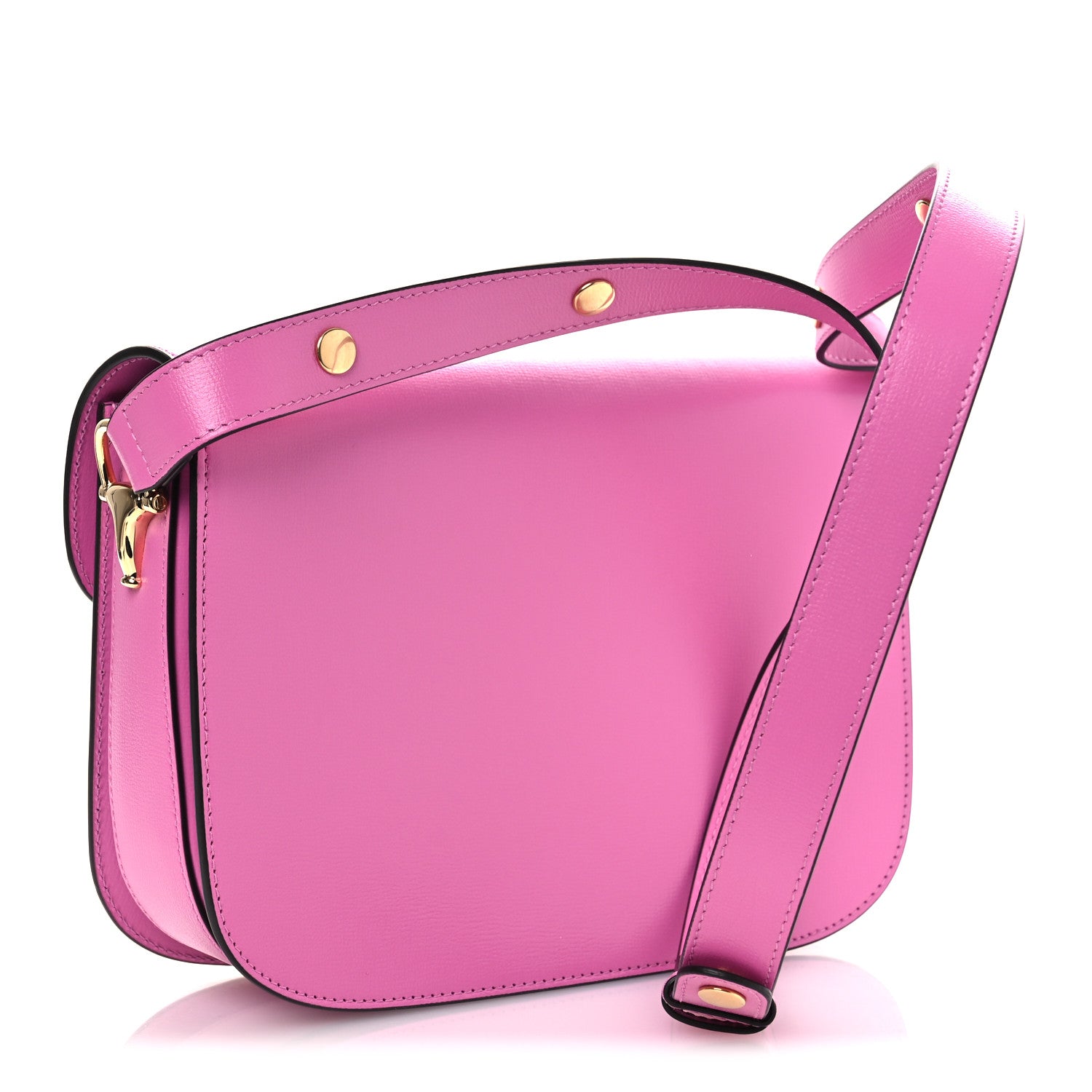 Gucci Azalea Calfskin Horsebit 1955 Shoulder Bag Libre Pink 3 of 11