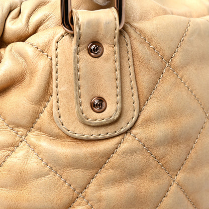 Chanel Lambskin Quilted Cloudy Bundle North South Tote Light Beige 10 of 14