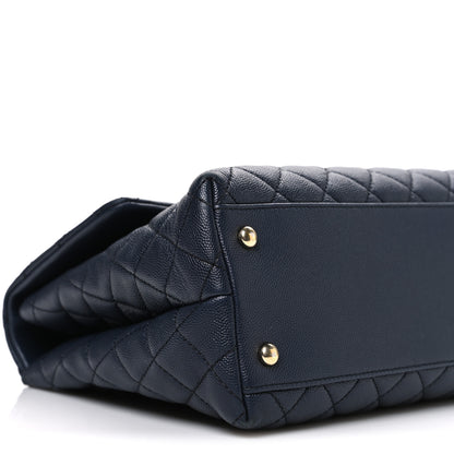Chanel Caviar Quilted Medium Coco Handle Flap Black 9 of 11